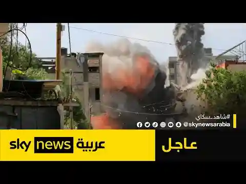 صور حصرية لسكاي نيوز عربية تظهر تصاعد النيران في مدينة عسقلان | #عاجل